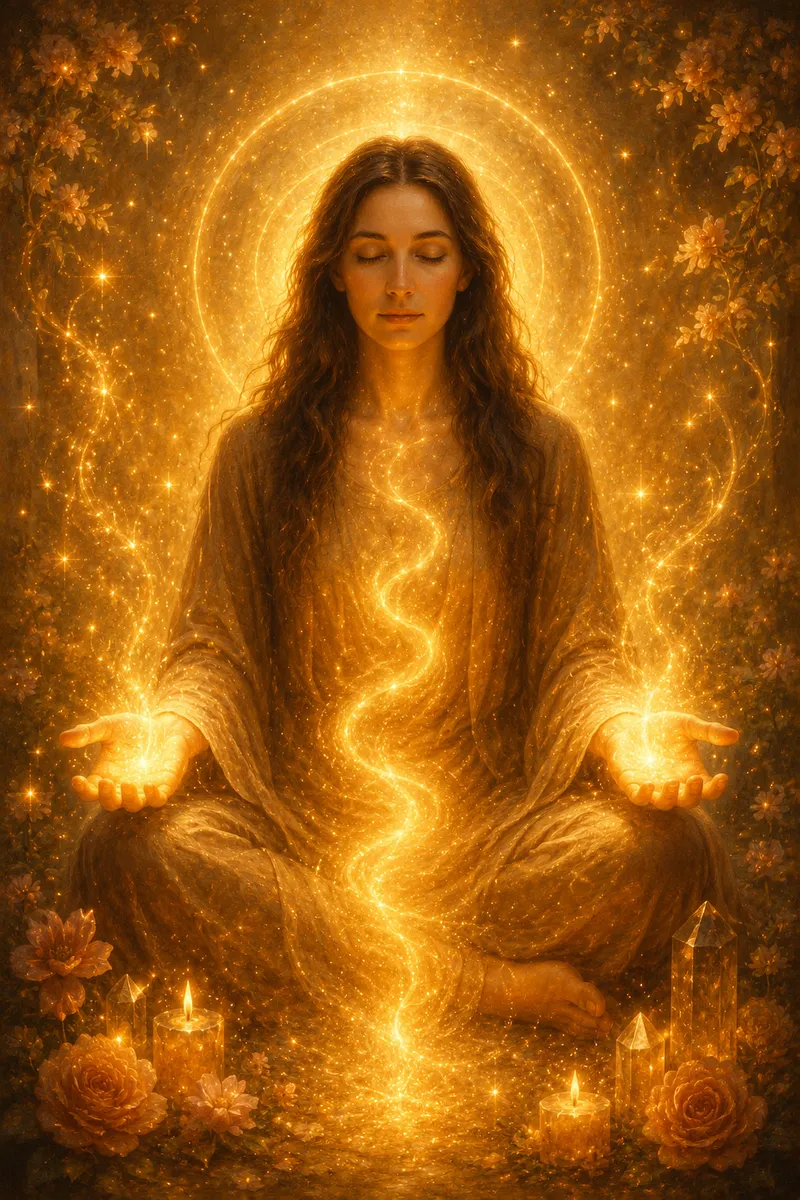 Hands cradled in warm light, offering gentle care